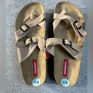 UnionBay Tan‎ Sandals 2 1/2" Sole Size 8 1/2 New